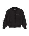 M.c.u Marco Cassese Union M. C.u. Marco Cassese Union Toddler Girl Sweatshirt Black Size 6 Cotton, Swarovski Crystal In Black