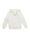M.c.u Marco Cassese Union M. C.u. Marco Cassese Union Toddler Girl Sweatshirt Off White Size 4 Cotton, Swarovski Crystal In Off White