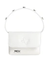 M.c.u Marco Cassese Union M. C.u. Marco Cassese Union Woman Handbag White Size - Calfskin, Swarovski Crystal In White