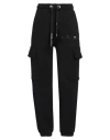 M.c.u Marco Cassese Union M. C.u. Marco Cassese Union Woman Pants Black Size L Cotton, Swarovski Crystal