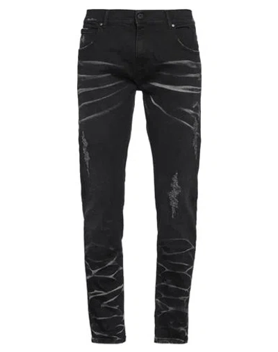 Md 75 Man Jeans Black Size 33 Cotton, Elastane