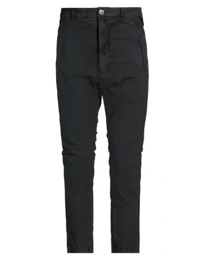 Md 75 Man Pants Charcoal Size M Cotton, Elastane In Gray