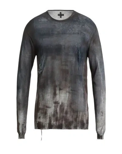 Md 75 Man Sweater Black Size L Cotton