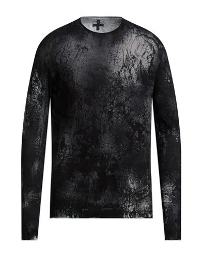 Md 75 Man Sweater Black Size L Cotton