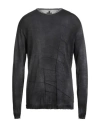 Md 75 Man Sweater Charcoal Size L Cotton