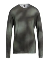 Md 75 Man Sweater Military Green Size Xl Cotton In Green