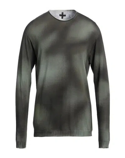 Md 75 Man Sweater Military Green Size Xl Cotton