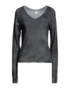 Md 75 Woman Sweater Lead Size L Cotton In Grey