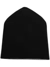 Md75 Beanie Hat Embroidered Cashmere In Grey