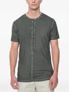 Md75 Buttoned T-shirt In Gray