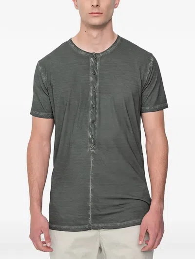 Md75 Buttoned T-shirt In Gray