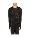 Md75 Camouflage Wool Sweater In Black