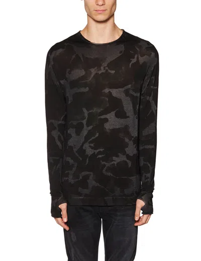 Md75 Camouflage Wool Sweater In Black