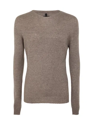 Md75 Cashmere Round Neck Pullover In Gray