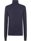 Md75 Cashmere Turtle Neck Sweater In Blue