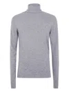 Md75 Cashmere Turtle Neck Sweater In Gray
