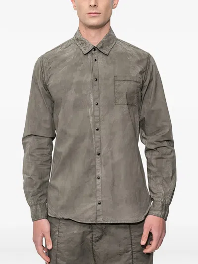 Md75 Chest-pocket Shirt In Gray