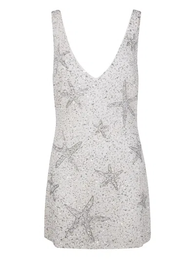 Md75 "christabel" Dress Starfish Embellishment Pearl In Gray