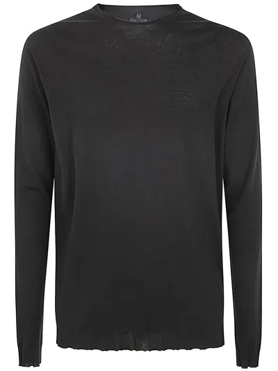 Md75 Classic Round Neck Pullover In Animal Print