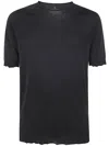 Md75 Short Sleeves Round Neck Sweater F. 15 In Black