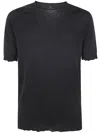 Md75 Short Sleeves Round Neck Sweater F. 15 In Black