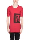 Md75 Cotton Printed T-shirt In Red