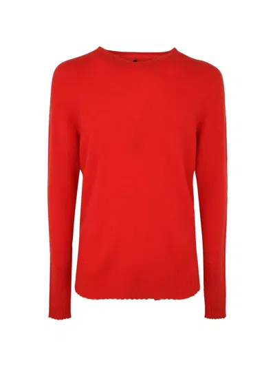 Md75 Cashmere Crew Neck Sweater In Red