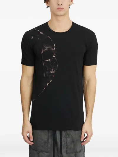 Md75 Crew Neck Cotton T-shirt In Black