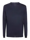 Md75 Classic Round Neck Pullover In Azul