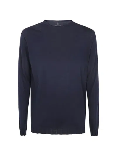 Md75 Crew-neck Pullover In Blue