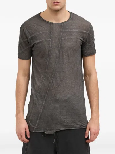 Md75 Cotton Crew Neck T-shirt In Gray