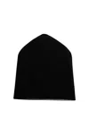 Md75 Beanie Hat Embroidered Cashmere In Grey