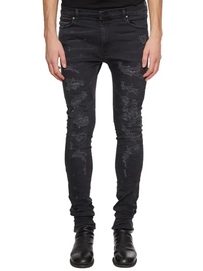 Md75 Jeans Con Rotture In Black