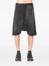 Md75 Knitted Drawstring Shorts In Black