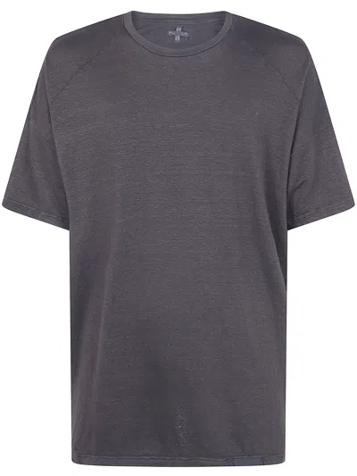 Md75 Linen Oversized T-shirt In Black