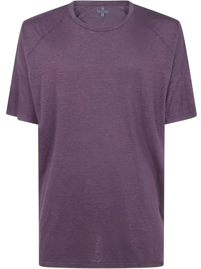 Md75 Linen Oversized T-shirt In Red