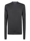 Md75 Wool Crew Neck Sweater Clothing In Black