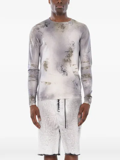 Md75 Long-sleeve Hand-treated Sweater In Multi
