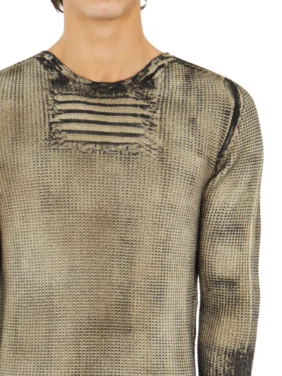 Md75 Maglia Girocollo In Lana In Black