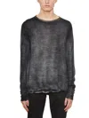 Md75 Regular Crew Neck Sweater With Ribbed Neck