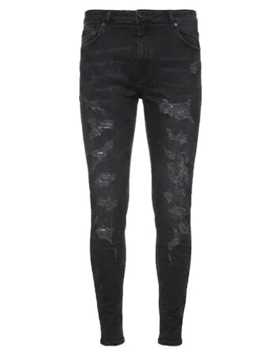 Md75 Man Jeans Black Size 31 Cotton, Elastane