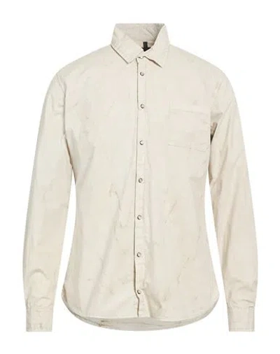 Md75 Man Shirt Off White Size M Cotton, Elastane In Neutral