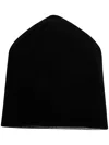 Md75 Beanie Hat Embroidered Cashmere In Gray