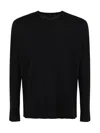 Md75 Wool Basic Crew Neck Sweater Clothing In Black