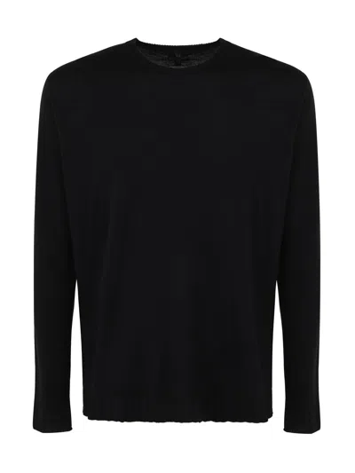MD75 WOOL ROUND NECK PULLOVER,MD9114.15 BASIC BLACK