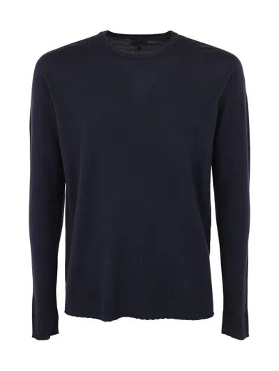 MD75 WOOL ROUND NECK PULLOVER,MD9114.15 BASIC BLUE