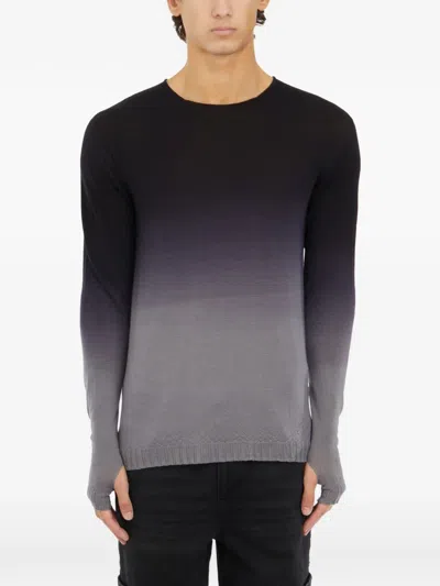 Md75 Ombré-effect Thumb-slot Sweater In Gray