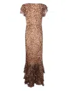 Md75 "ordinia" Dress Mila Leopard Brown In Multi