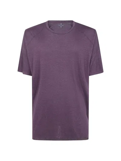 Md75 Oversized Linen T-shirt In Purple