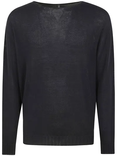Md75 Oversized Round Neck Sweater F. 7 Clothing In Blue